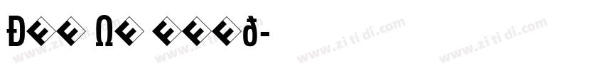 DIN OT Cond字体转换 DIN OT Cond字体转换
